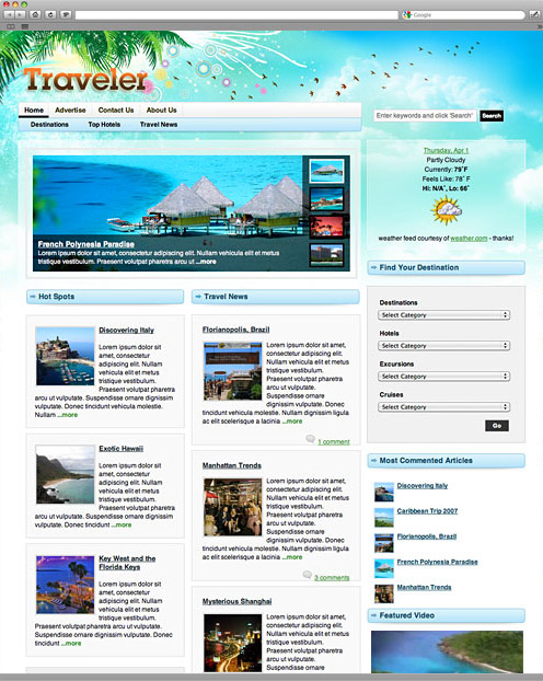 Traveler Magazine WordPress Theme