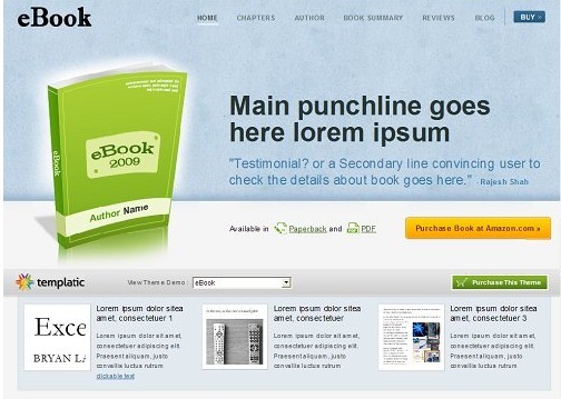 WordPress EBook Theme