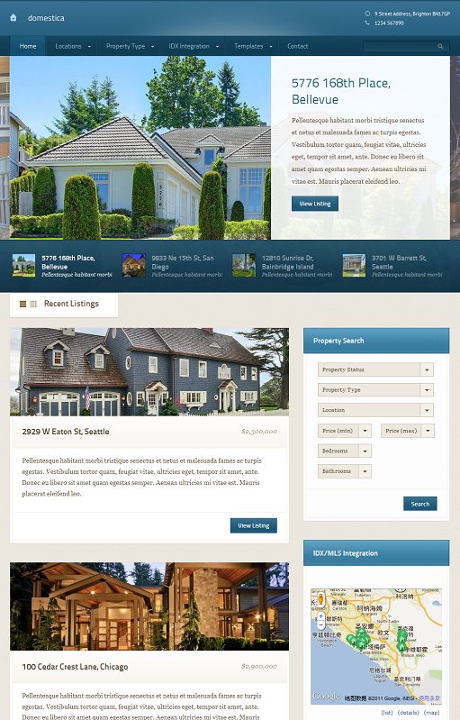 WPZOOM Domestica Real Estate Theme For WordPress