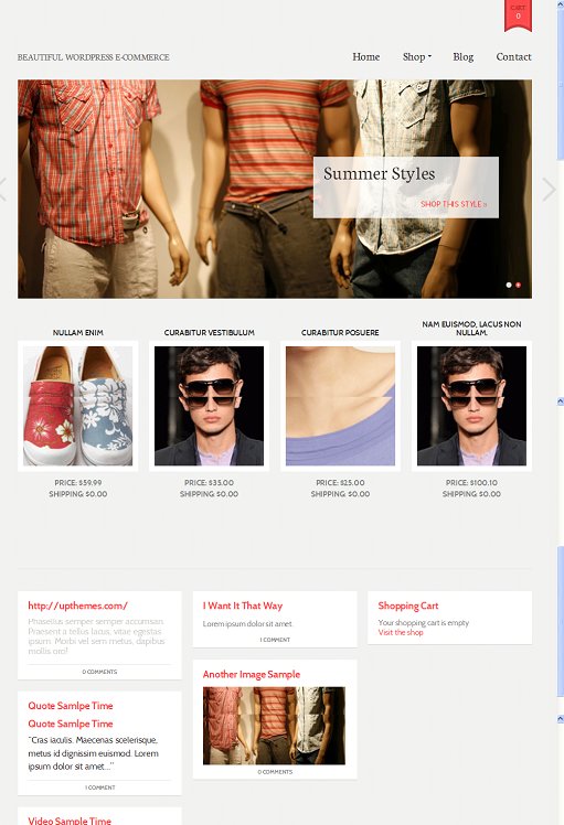 UPThemes StoreFrontal WordPress Theme For Ecommerce Online store 