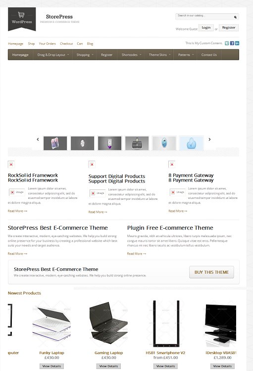StorePress Premium WordPress E-commerce Theme