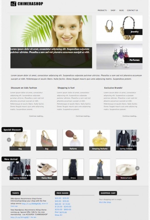 Chimera Shop Premium Ecommerce Shopping Theme For WordPress